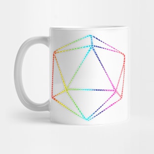 Rainbow Stitch D20 Mug